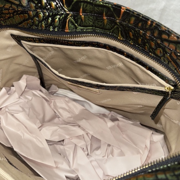 NWT BRAHMIN Ezra Tote Samba Melbourne Leather Shoulder Bag Leather Purse Handbag - Picture 5 of 9